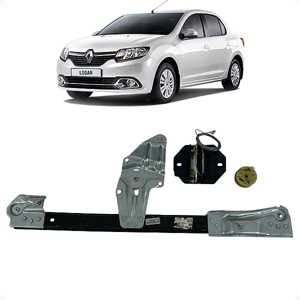 Máquina Vidro S/ Motor Dianteiro Direito Logan 2015 a 2020