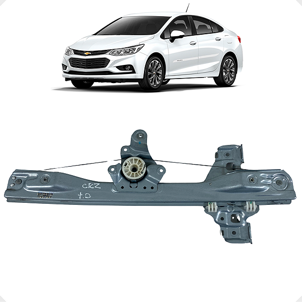 Máquina Vidro S/ Motor Traseiro Direito GM Cruze 2012 a 2018