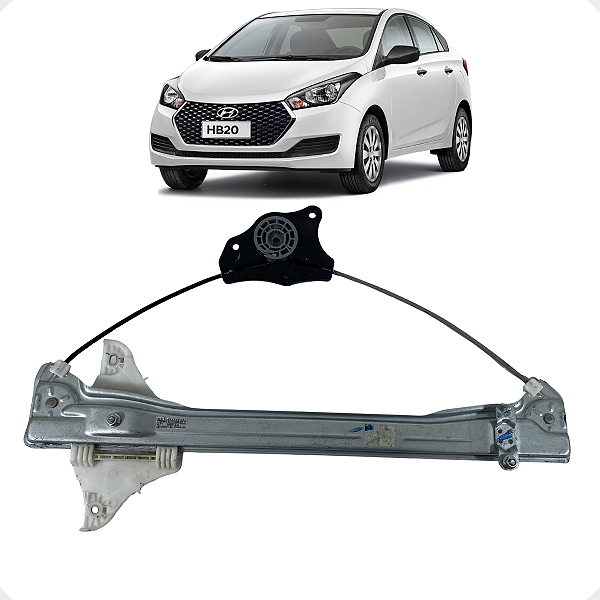 Máquina Vidro S/ Motor Dianteiro Esquerdo HB20 2020 a 2024