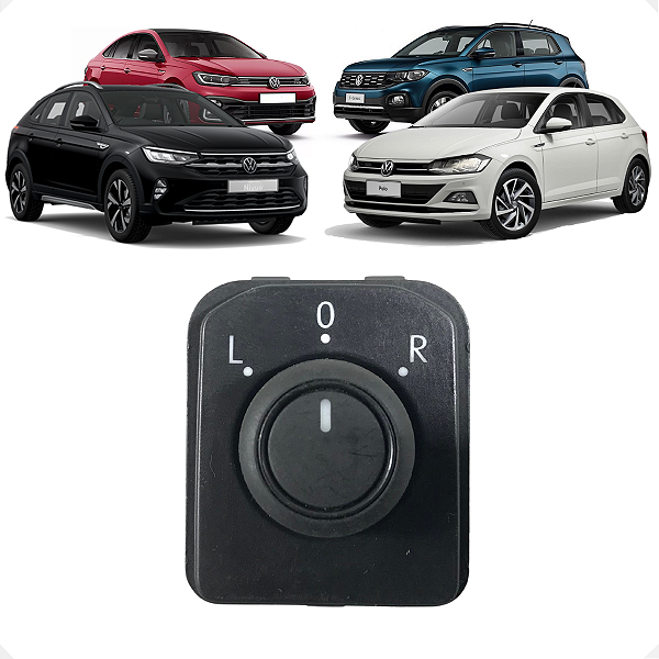 Botão Regulagem Retrovisor VW Polo Virtus T-Cross Nivus 2021