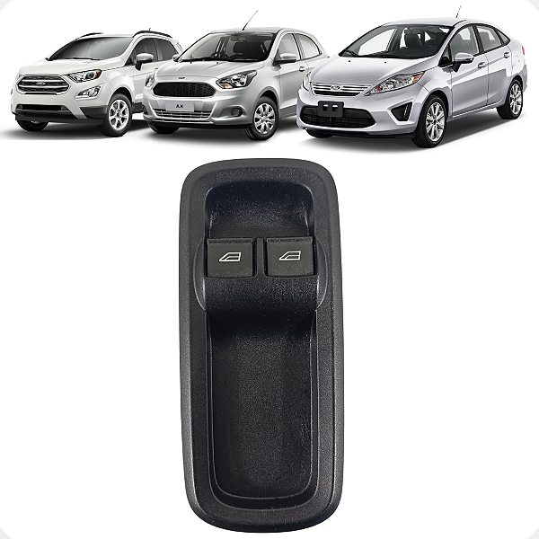 Botão Duplo Vidro Dianteiro Esquerdo Ka New Fiesta Ecosport