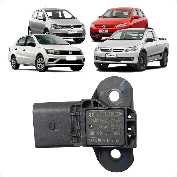 Sensor MAP Volkswagen Fox Gol Golf Saveiro Voyage