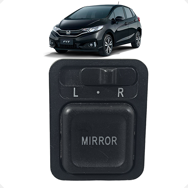 Botão Comando Retrovisor Elétrico Honda Fit 2004 a 2008
