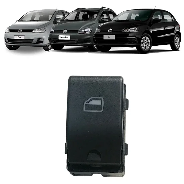 Botão Vidro Elétrico Fox Gol Spacefox Crossfox 2011 a 2018