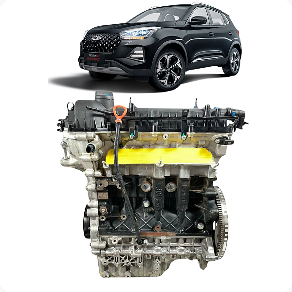 Motor Parcial Chery Tiggo 5X Sport 1.5 16V VVT Turbo 2024