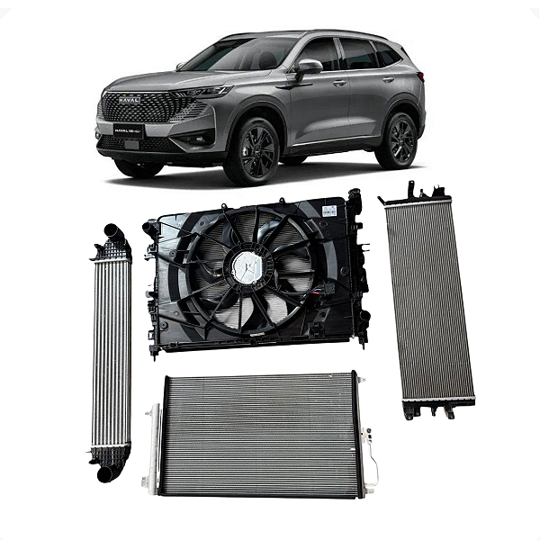 Kit Radiador GWM Haval H6 1.5 16V Turbo 2023 2024 C/Detalhe