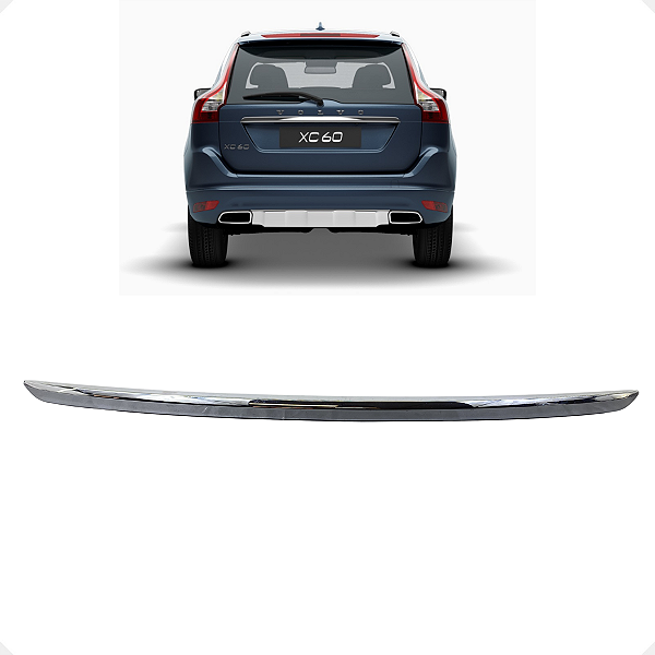 Friso Cromado Tampa Traseira Volvo XC60 T5 2015 2016 2017