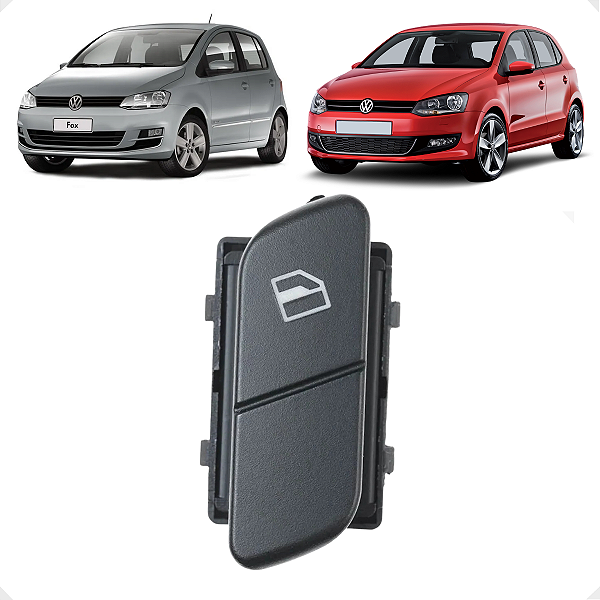 Botão Vidro Elétrico Traseiro Esquerdo VW Fox Polo 2009