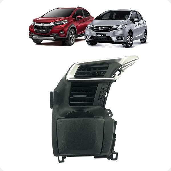 Difusor Ar Esquerdo Cinza Acetinado Honda Fit Wrv 2015 2021