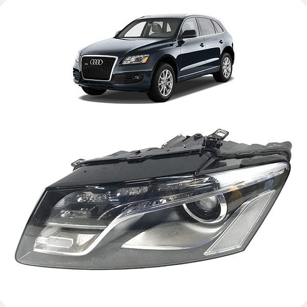 Farol Esquerdo Audi Q5 3.2 FSI 2010 2011 2012