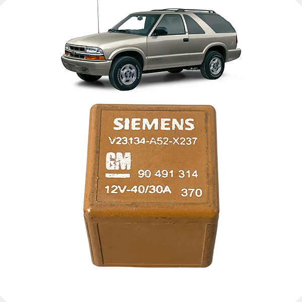 Rele Auxiliar Ventoinha Original GM Blazer S10 1996 a 2000