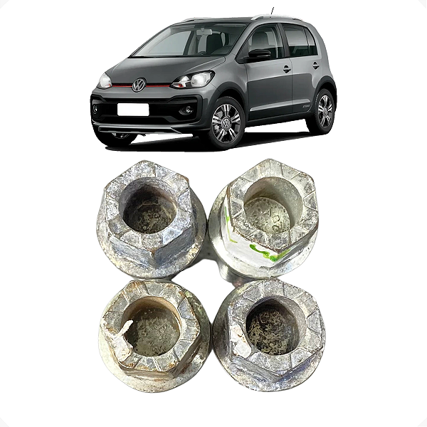 Jogo 4 Parafuso Roda Vokswagen Spacefox Msi 2017 17mm