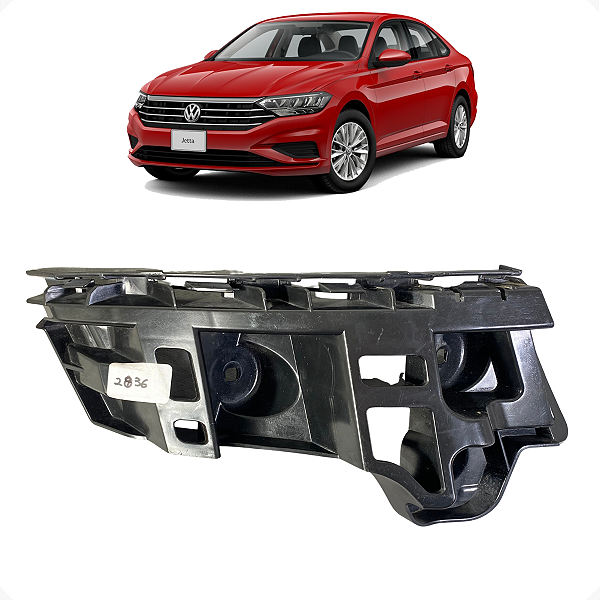 Guia do Para-choque Traseiro Esquerdo Volkswagen Jetta TSI 2019