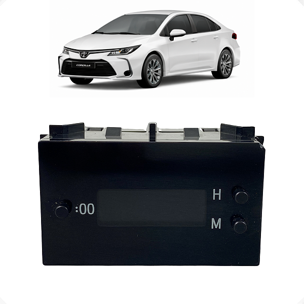 Relógio Digital Toyota Corolla XEI 2.0 2016 2017 2018 2019