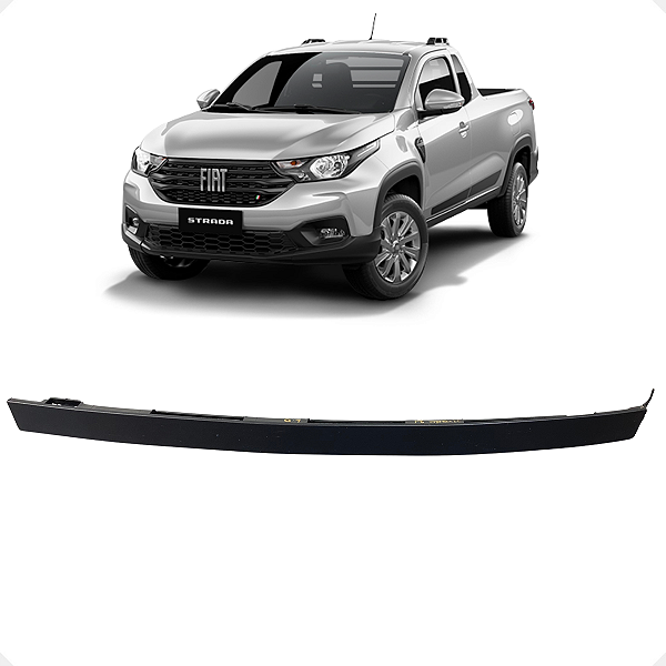 Friso Direito Teto Preto Fiat Strada 2020 2021 2022 A 2024