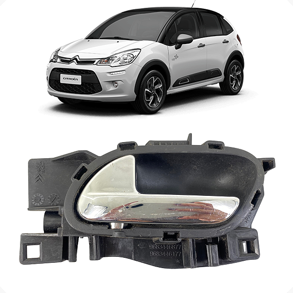 Macaneta Interna Traseira Esquerda C3 2015 2016 2017 2018