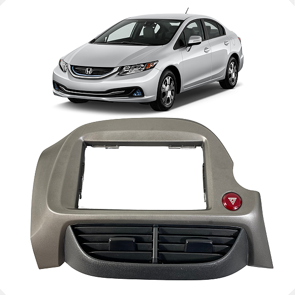Moldura Painel Central Honda Civic 2010 2011 a 2014 Detalhe