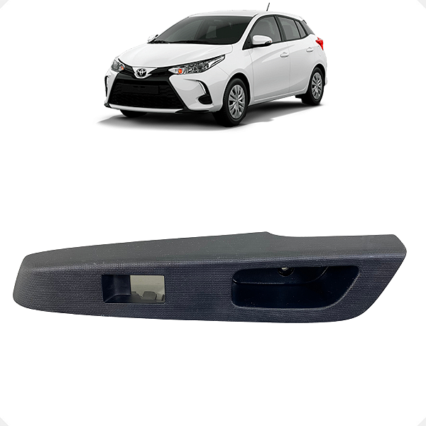 Moldura Botão Vidro Traseiro Esquerdo Toyota Etios 2013/2020