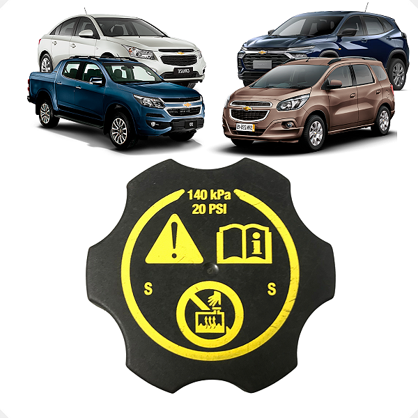 Tampa Reservatório Radiador Cruze Tracker Spin S10 Onix 2013