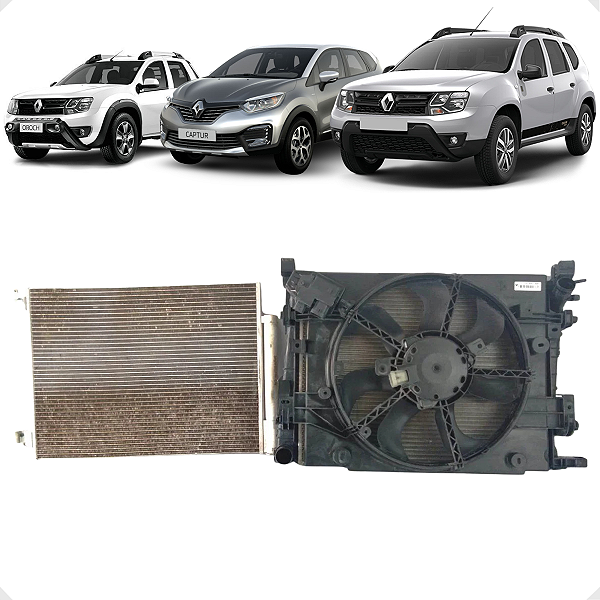 Kit Radiador Renault Sandero Logan Oroch Captur 2015 a 2019