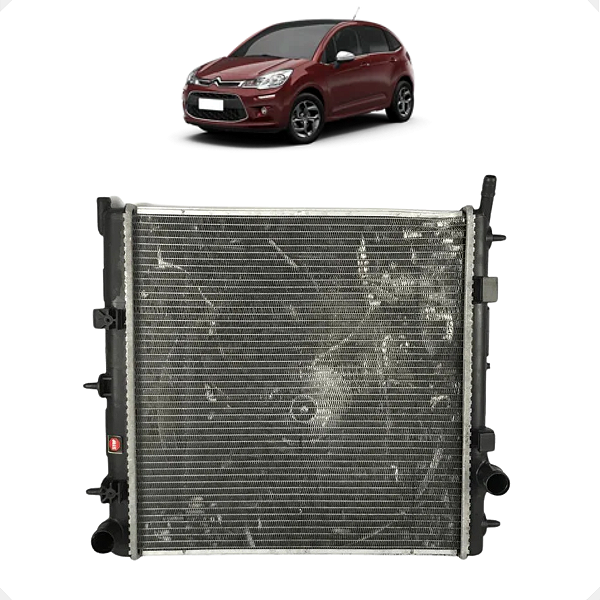 Radiador Citroen C3 1.4 1.5 1.6 1.8 2003 a 2012 Manual