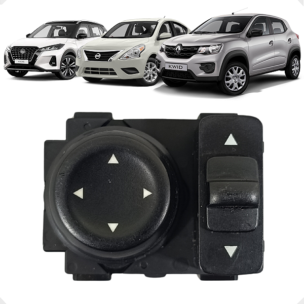 Botão Comando Retrovisor Kwid Nissan Versa Kicks 2022