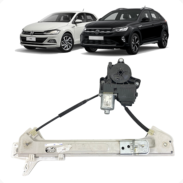 Máquina Vidro Traseira Esquerda VW Polo Nivus 2019 2020 2021