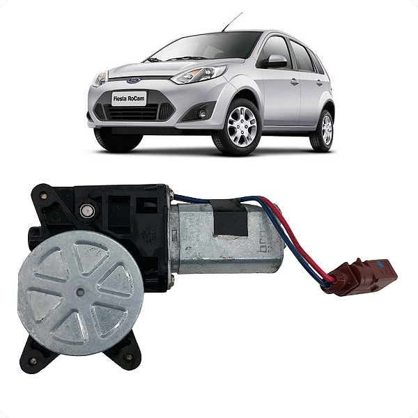 Motor Máquina Vidro Dianteiro Esquerdo Fiesta 2004 a 2014