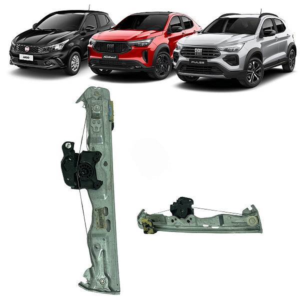 Maquina Vidro S/Motor Traseiro Esquerdo Pulse Argo Fastback