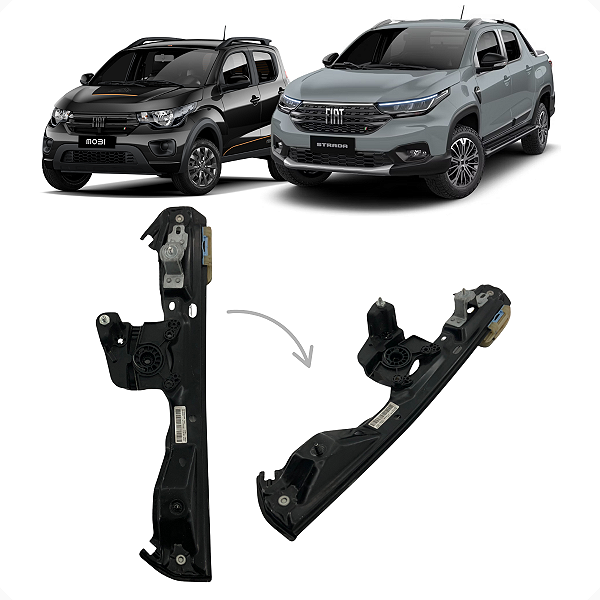 Máquina Vidro S/ Motor Dianteiro Esquerdo Mobi Strada 17/22