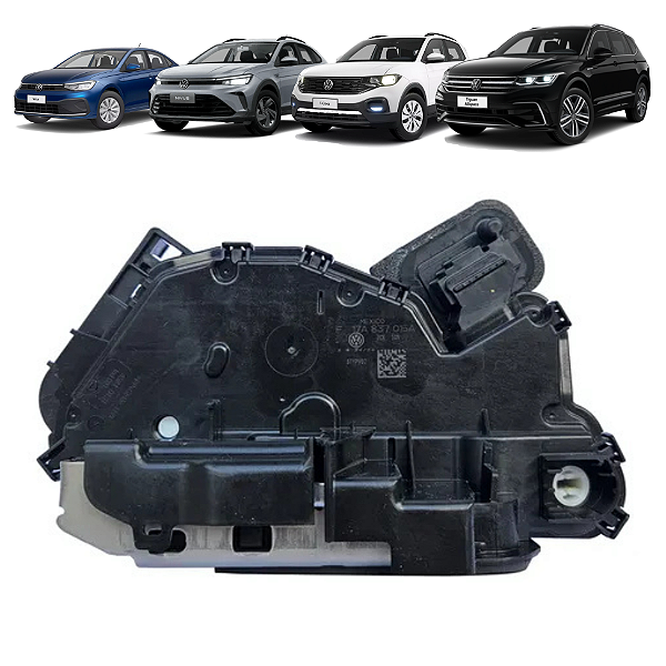 Fechadura Elétrica Dianteira Esquerda VW Polo Nivus Tiguan