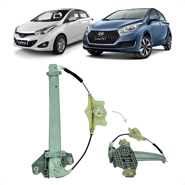 Máquina Vidro S/ Motor Dianteira Direita HB20 2013 a 2019