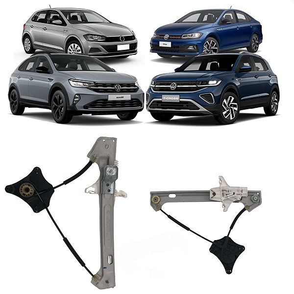 Máquina Vidro S/ Motor Traseiro Esquerdo T Cross Nivus Polo