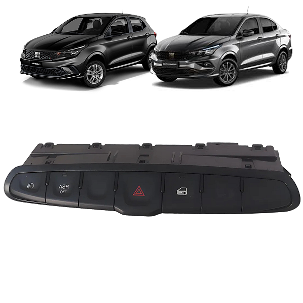 Botão Farol Milha ASR Pisca Alerta Trava Porta Argo 2018