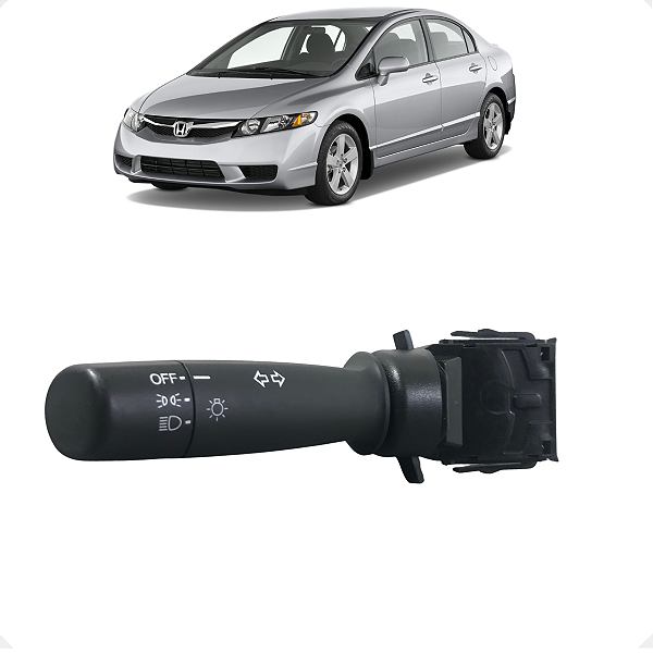 Chave Seta Luz Farol Honda New Civic 2012 2013 2014 a 2021