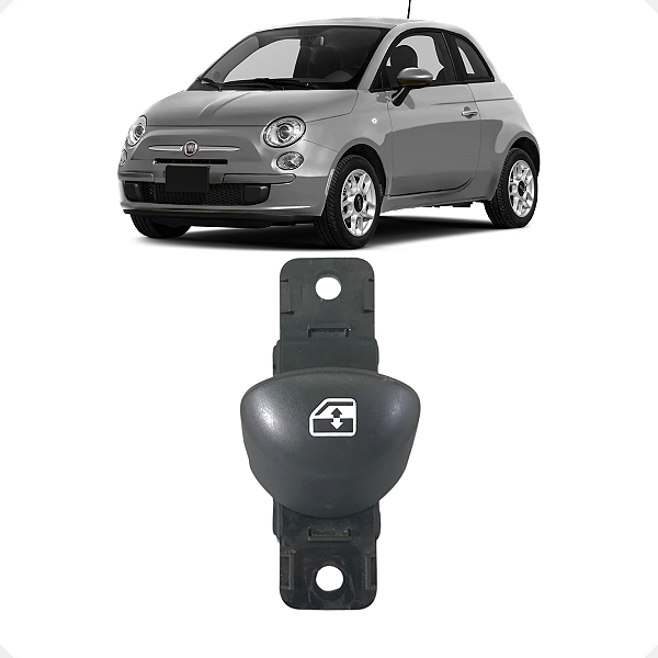 Botão Vidro Dianteiro Esquerdo Elétrico Fiat 500 2008 a 2013