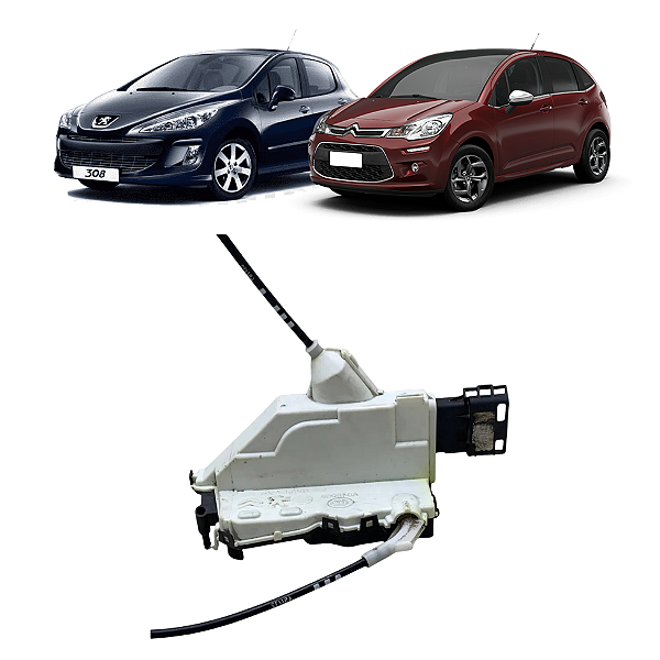Fechadura Elétrica Traseira Direita Peugeot 308 2012 a 2016