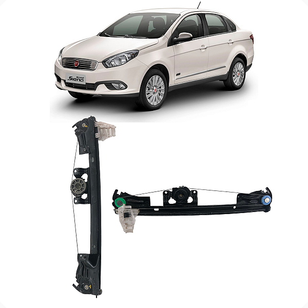 Máquina Vidro S/ Motor Dianteiro Esquerdo Grand Siena