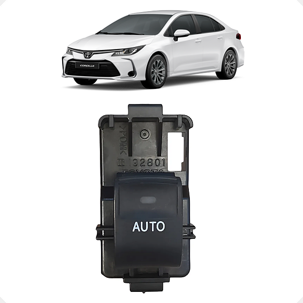 Comando Botão Elétrico Dianteiro Direito Corolla 2009 a 2019