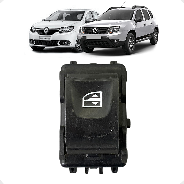 Botão Vidro Elétrico Duster Logan Sandero 2016 a 2024