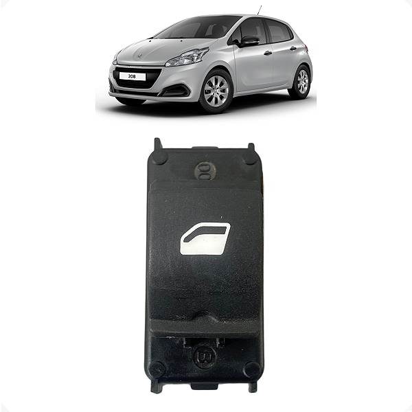 Botão Vidro Elétrico Traseiro Esquerdo Peugeot 2008 2019