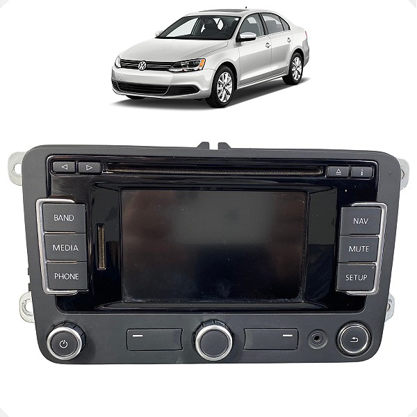 Multimídia Rádio CD Player VW Jetta TSI 2011 a 2018