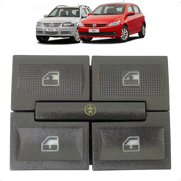 Botão Vidro Elétrico Bloqueio Central VW Gol Parati G3