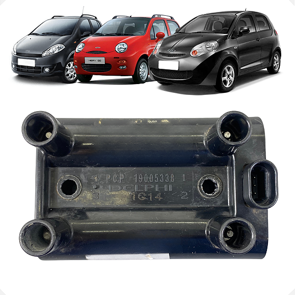 Bobina Ignição Chery Face S-18 1.3 Celer 1.5 Cielo 1.6