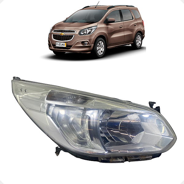 Farol Direito Chevrolet Spin 2013 2014 a 2018 Recuperado