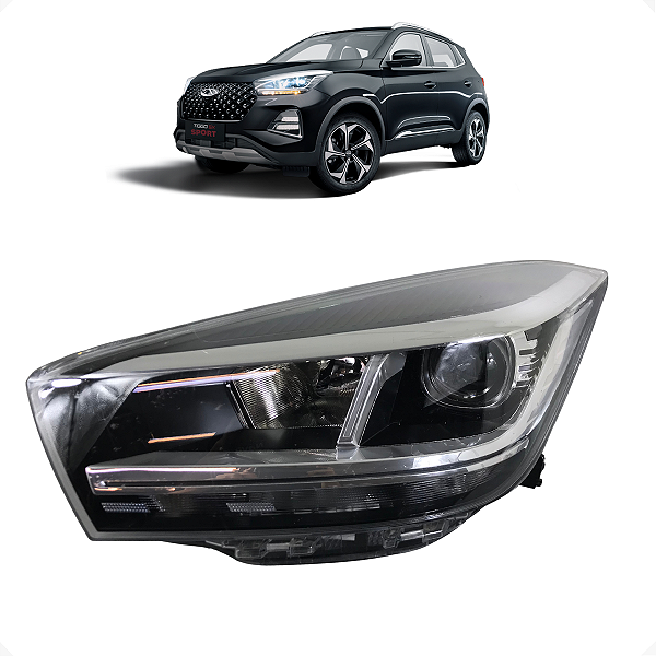 Farol Esquerdo Chery Tiggo 5x Sport 2023 2024 2025 C/Detalhe