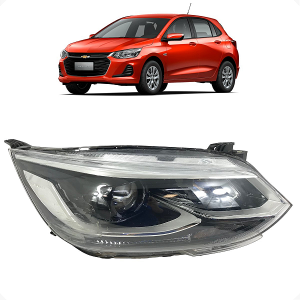 Farol Direito Chevrolet Onix 1.0 2022 2023 2024 C/Detalhe