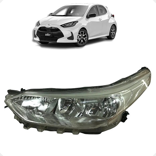 Farol Esquerdo Toyota Yaris 2018 a 2021 Retirada De Peças