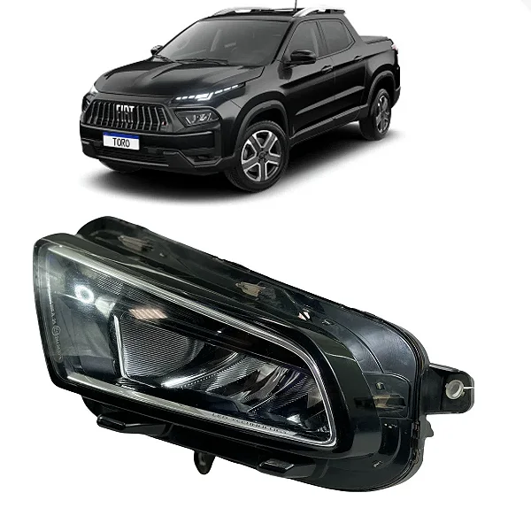 Farol Auxiliar Esquerdo Fiat Toro Freedom 2021 a 2024