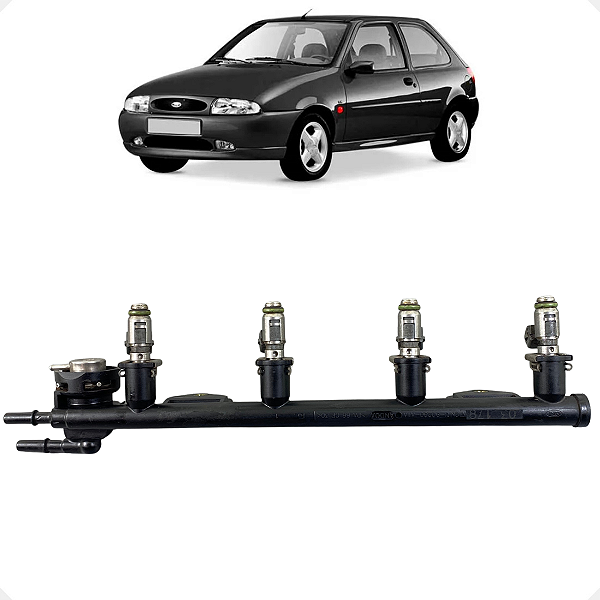 Flauta Bico Injetor Ford Ka Fiesta 1.6 1.0 2002 2003 2004